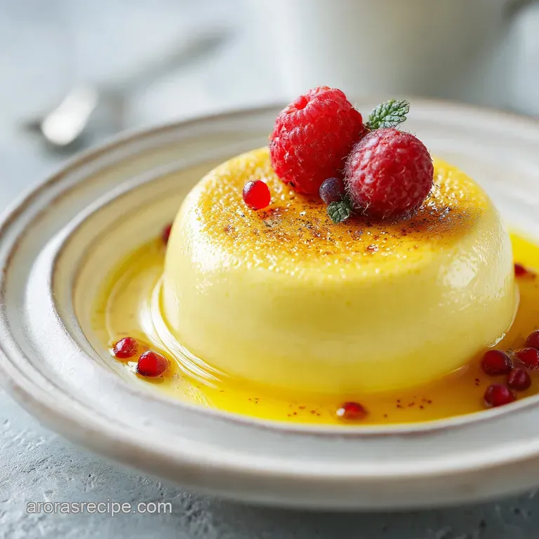 Elegant slice of lemon dessert on a white plate, dusted with sugar, mint garnish, hints of zest and a fork ready for a bite.