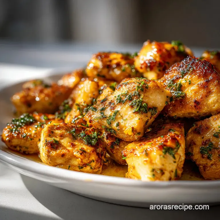 Garlic Butter Chicken Bites: Silky Glaze