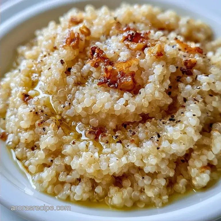 Fluffy Garlic Olive Oil Quinoa