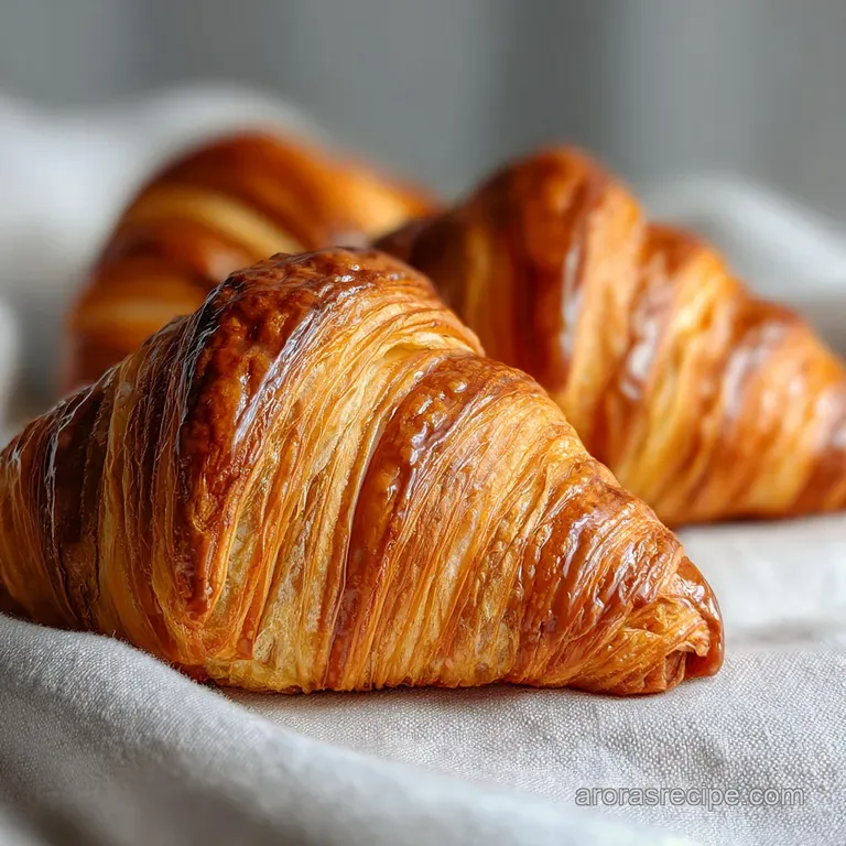 Glazed Croissants: Shatter Crisp Layers