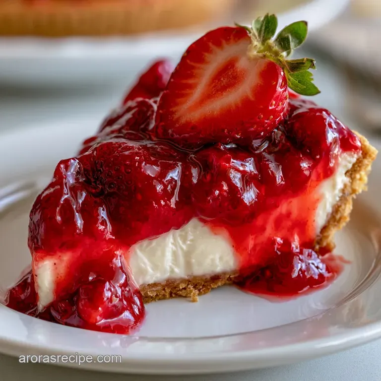 Glazed Strawberry Pie with Cream Cheese: Creamy and Fresh