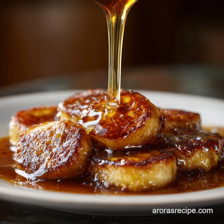 Banana Syrup: Rich Ripe Ready Drizzle presentation
