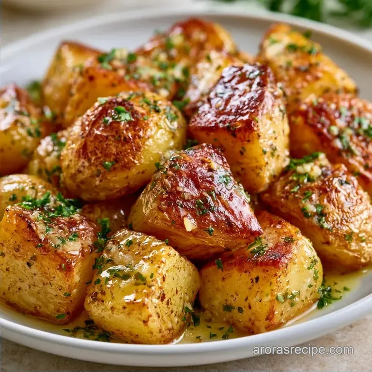 Crispy Gourmet Potato Side Dish with Roasted Garlic