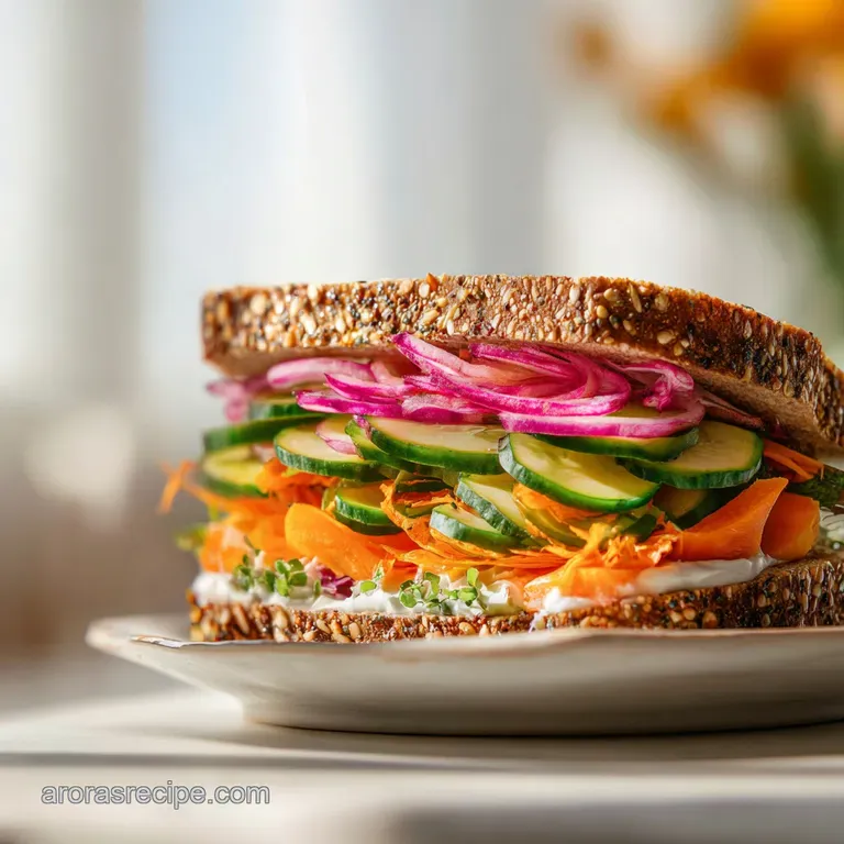 Veggie Sandwich: High Protein and Crunchy