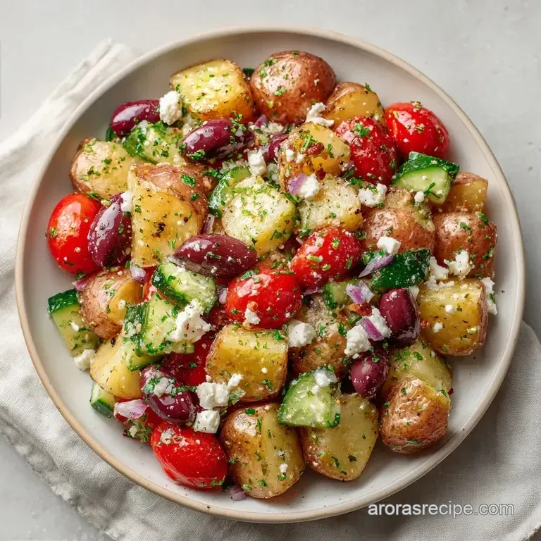 Zesty Greek Potato Salad: Bright and Tangy