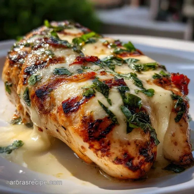Grilled Chicken Margherita: Fresh Mozzarella Dinner
