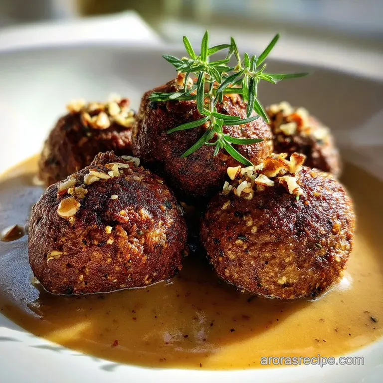 Mouthwatering Ground Beef Meatballs And Gravy