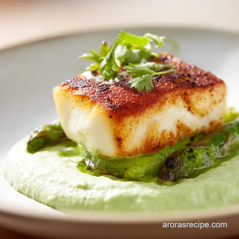 Spring Meals: Halibut with Lemony Capers presentation