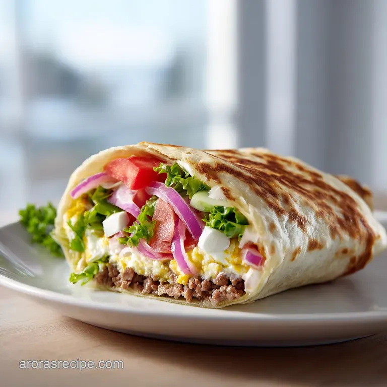 Breakfast Burrito: High Protein and Crispy