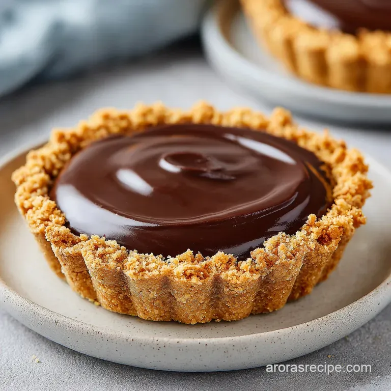 A precise slice of velvety dark cocoa filling and buttery crumb crust on a white plate with a mint leaf garnish.