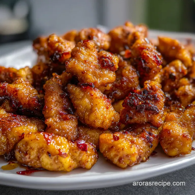 Honey Chipotle Chicken Crispers: Smoky Crispy Strips presentation
