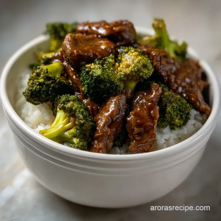 Easy Instant Pot Beef and Broccoli Recipe presentation