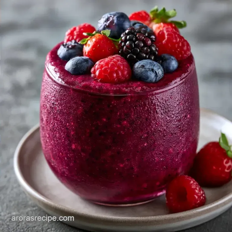Kid Friendly 7 Brew Smoothie with Mixed Berries