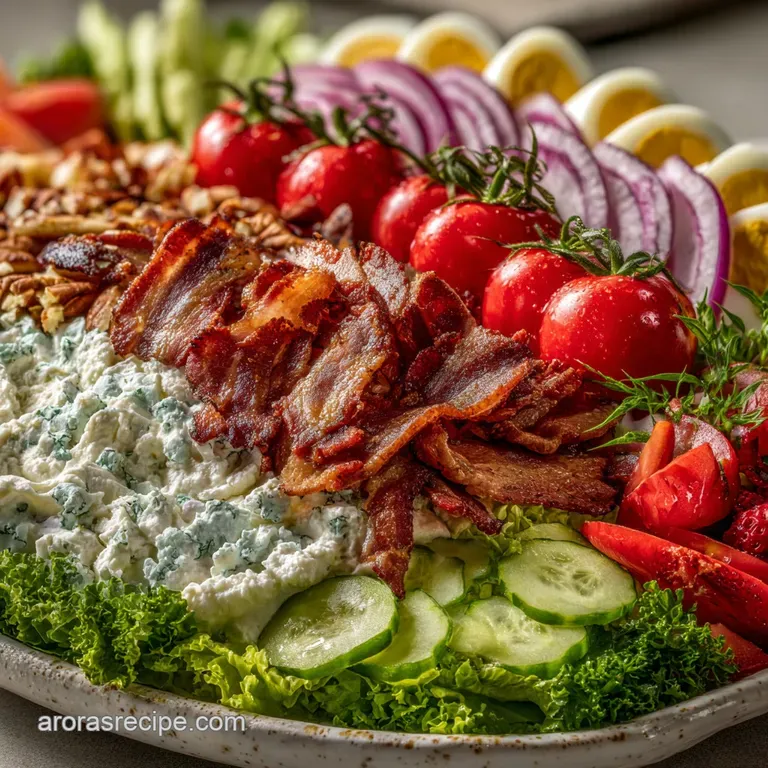 Layer Cobb Salad Dip with Bacon: Crowd Pleasing Appetizer
