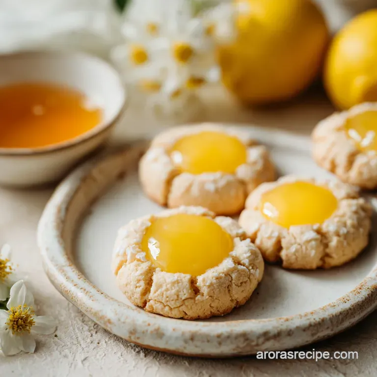 Classic Lemon Curd Thumbprint Cookies