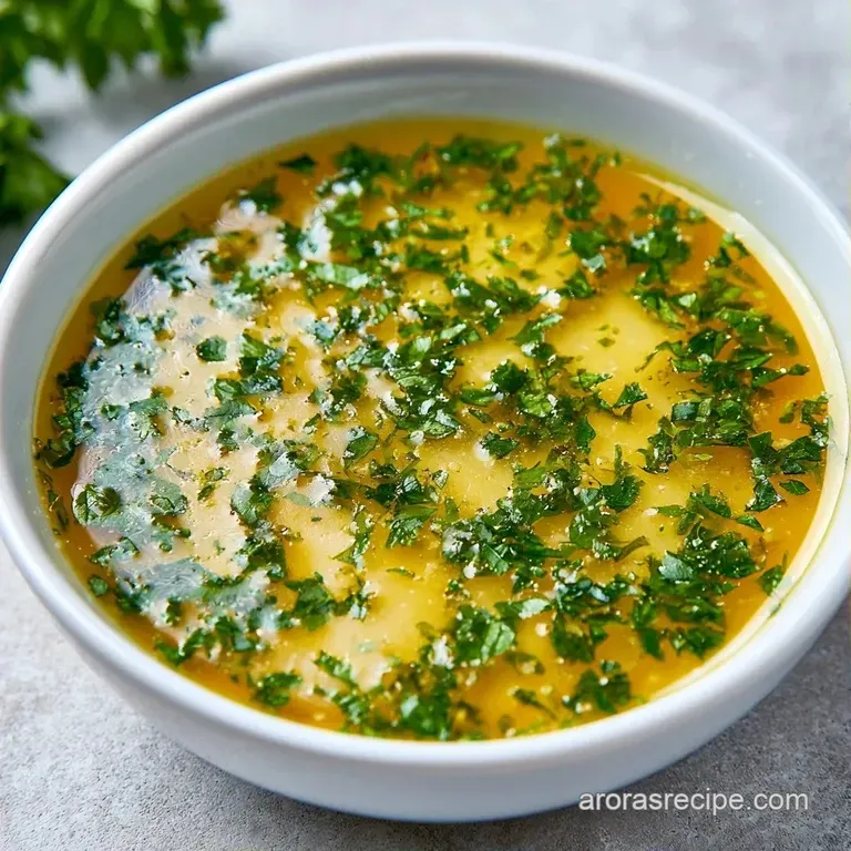 A clear glass jar filled with pale gold quinoa and flecks of fresh green parsley, topped with a thin lemon slice.