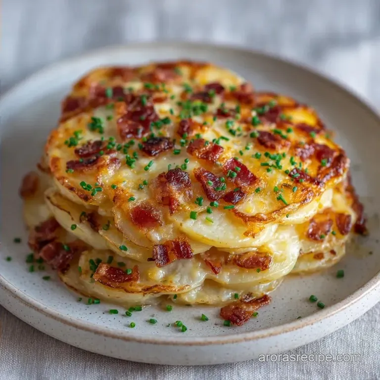 Loaded Scalloped Potatoes: Bacon and Cheddar