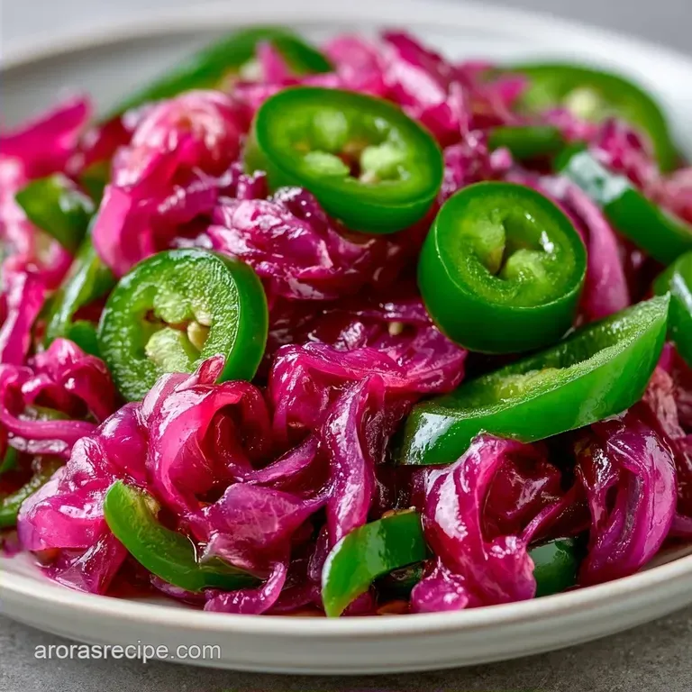 Mexican Pickled Red Onions with Jalape&ntilde;o