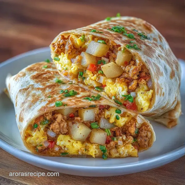 Sliced golden wraps revealing fluffy eggs and potatoes, paired with zesty salsa and sliced avocado on a plate.