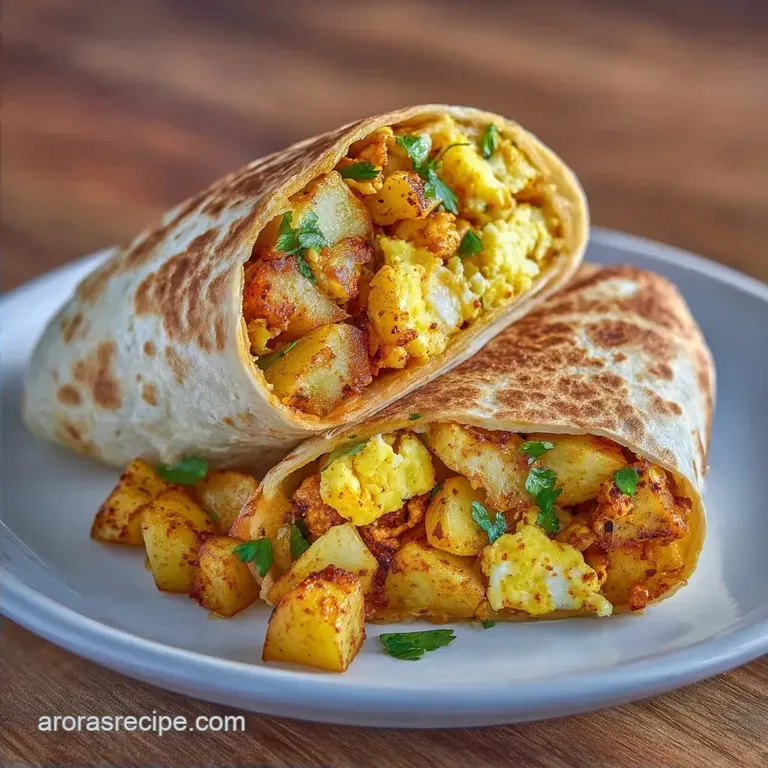 Mexican Potato Egg Burrito: Healthy and Hearty