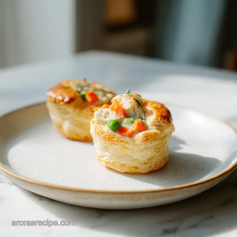 Mini Chicken Pot Pies: Quick and Easy with Puff Pastry