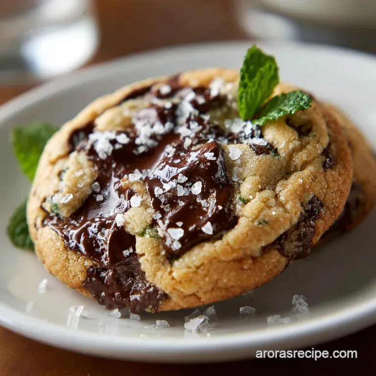 Mint Chocolate Chip Cookies: Salt-Kissed and Chewy