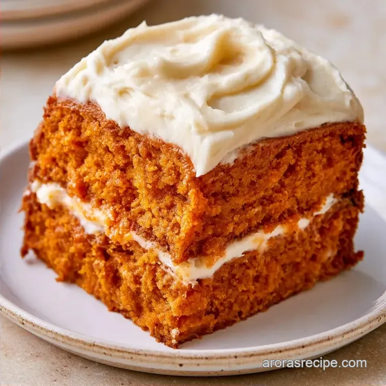 Pumpkin Spice Cake with Cream Cheese Frosting