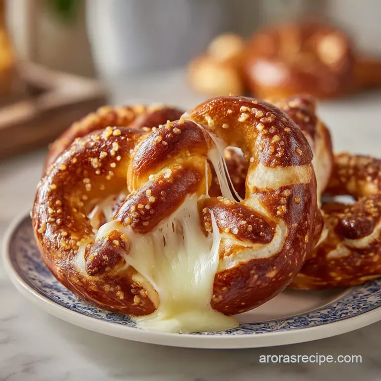 Mozzarella Stuffed Pretzels: Chewy and Gooey