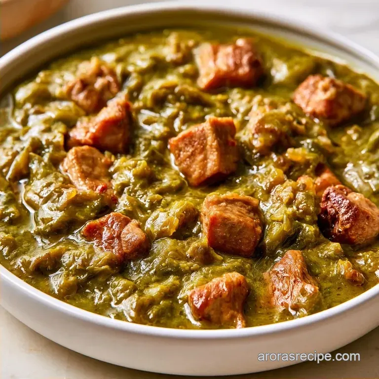 New Mexico Green Chili Stew with Pork Shoulder