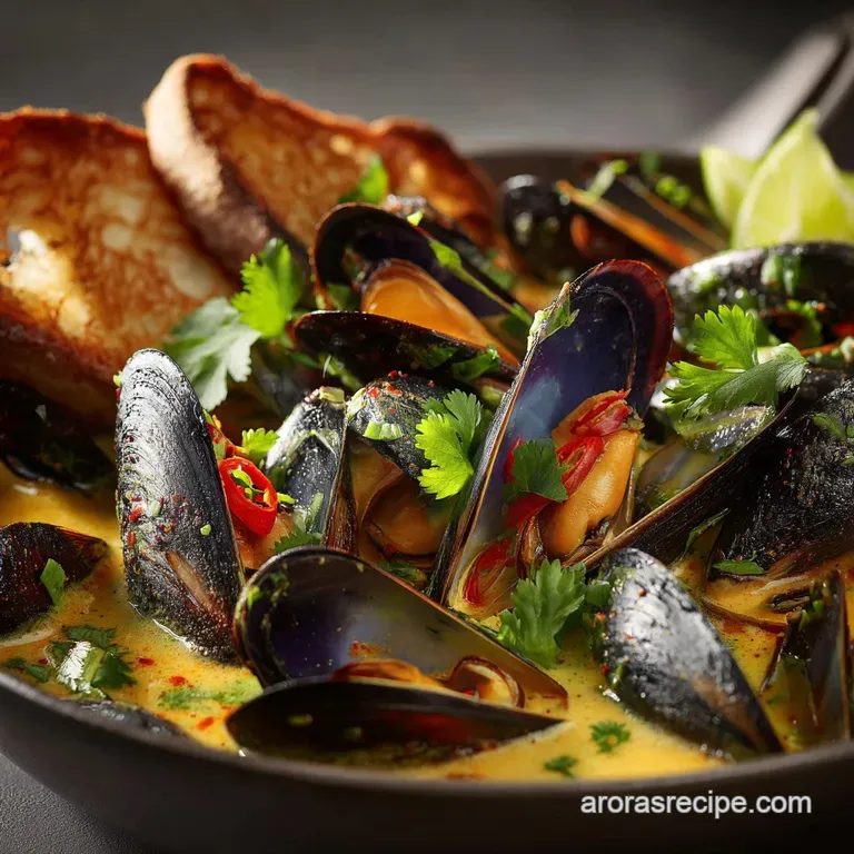 New Zealand Mussels Steamed in UltraCreamy Coconut and Lime Broth