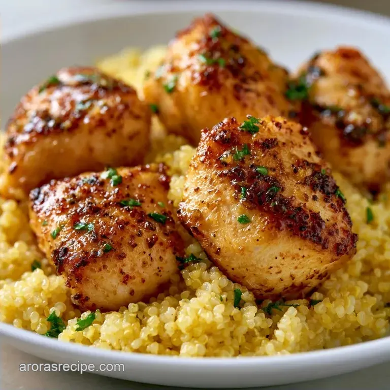 One Pan Chicken Quinoa with Broccoli