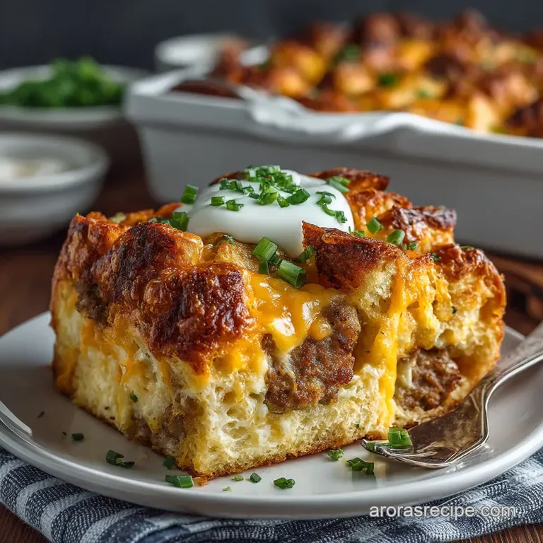 Breakfast Casserole: the Ultimate Overnight Strata presentation