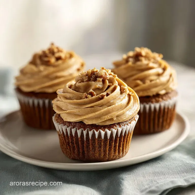 Pecan Pie Cupcakes: Bourbon Praline Filling