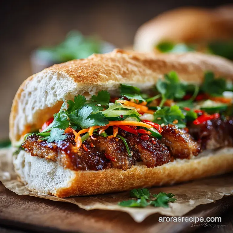 The Perfect Crispy Banh Mi Caramelised Pork and Shattering Baguette Secret presentation
