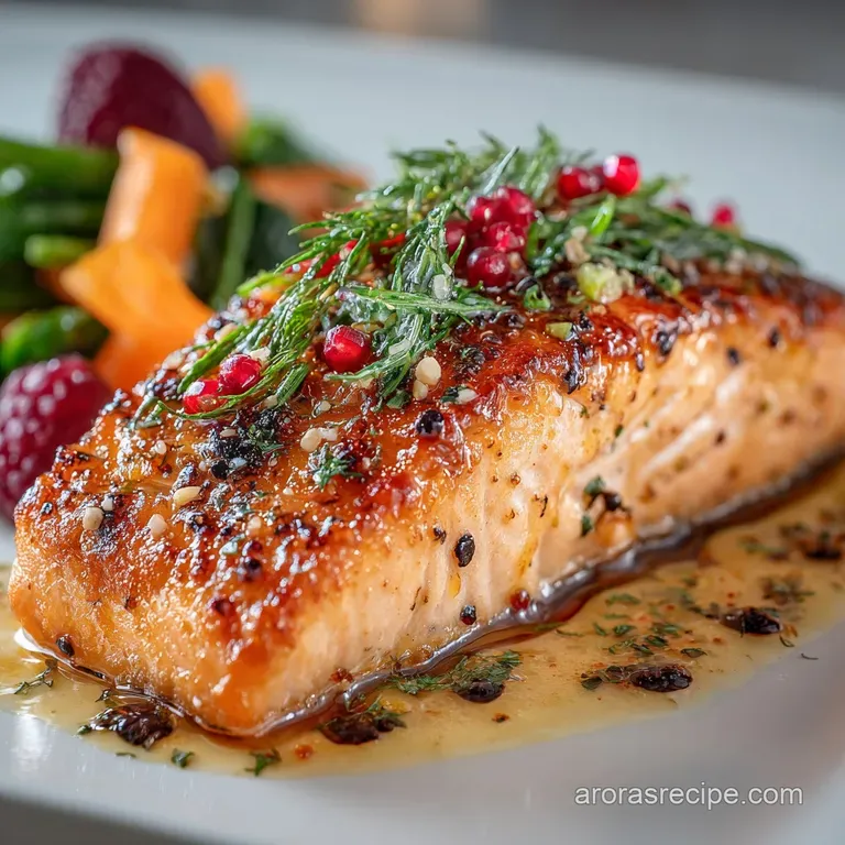 Cooked Salmon: Perfect 400F Roasted Salmon Fillet presentation