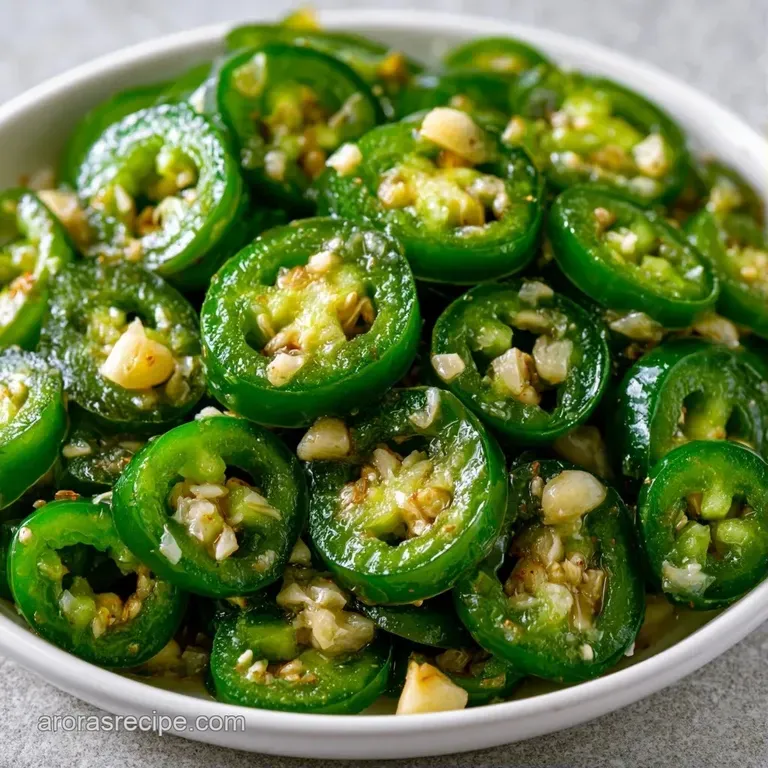 Bright green pepper rings piled high in a small white ceramic bowl next to a bowl of salty, golden tortilla chips.