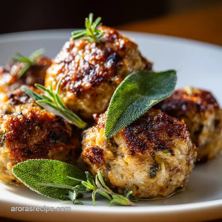 Stuffing Balls with Sausage Meat: the Proper Way to Bake Them presentation
