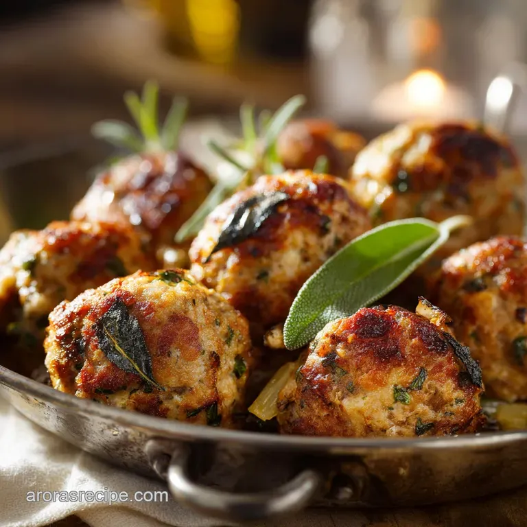 Stuffing Balls with Sausage Meat: The Proper Way to Bake Them