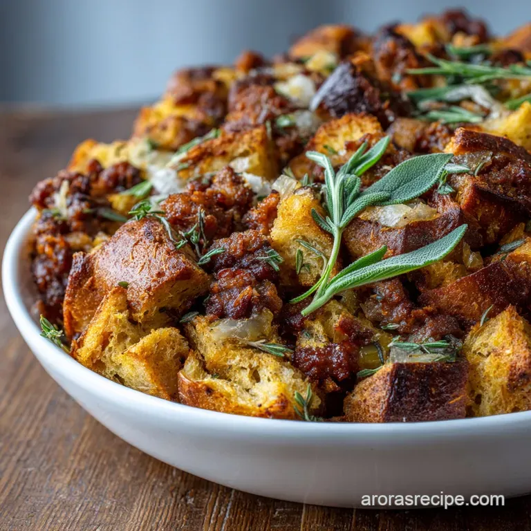 Thanksgiving Stuffing: Proper Sourdough Sausage and Sage Casserole