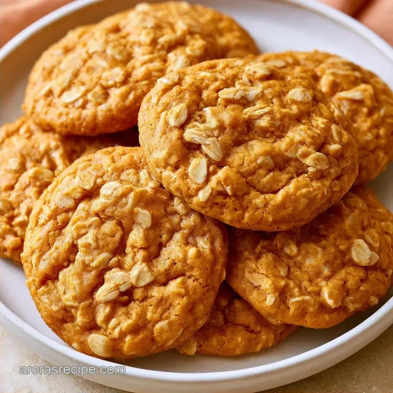Healthy Pumpkin Oatmeal Breakfast Cookies