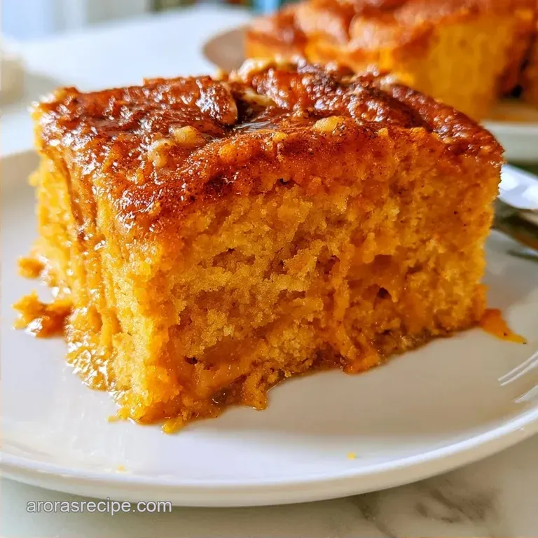 Pumpkin Cake Bars with Cake Mix