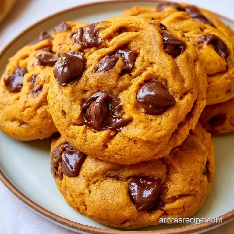 Soft Pumpkin Chocolate Chip Cookies