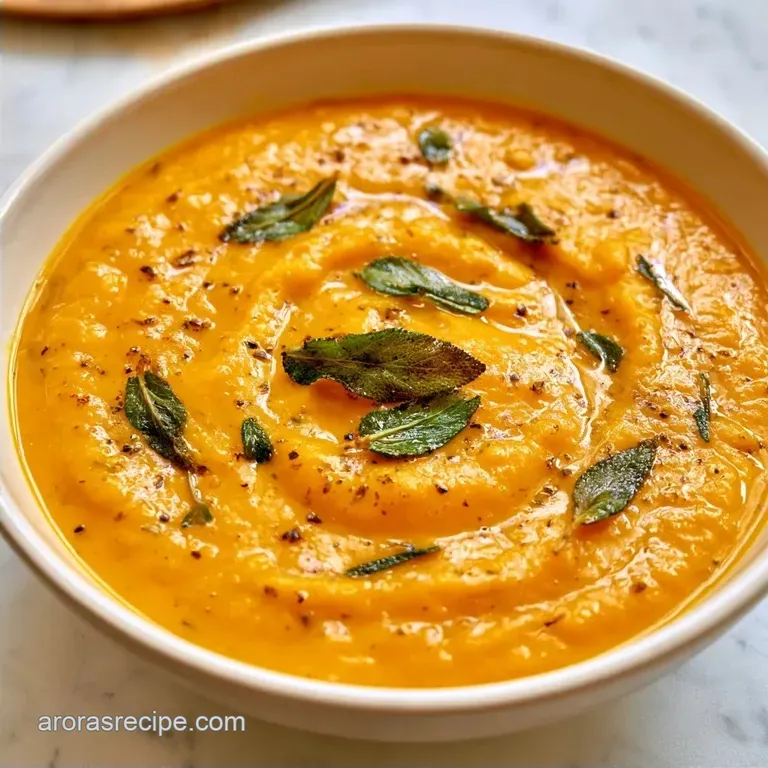 Pumpkin Soup With Sage in 30 Minutes