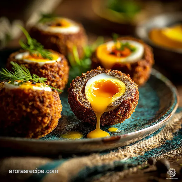 Quail Egg Dishes: Miniature Herb-Crusted Scotch Eggs for Appetizers