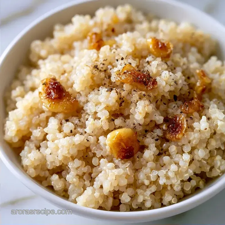 Quick Garlic Quinoa Bowl with Toasted Grains