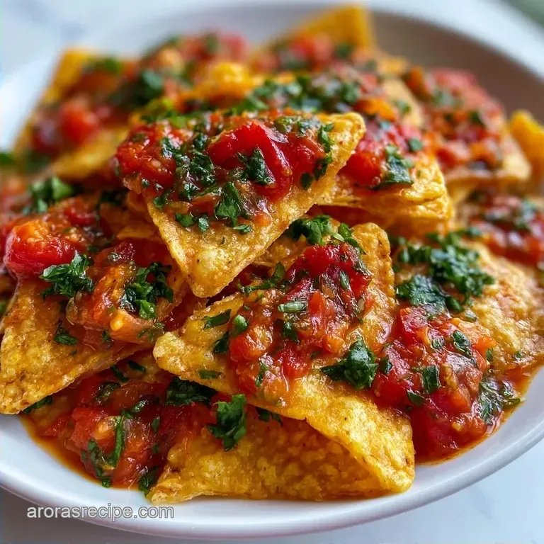 Red Salsa Chilaquiles: Zesty and Crispy