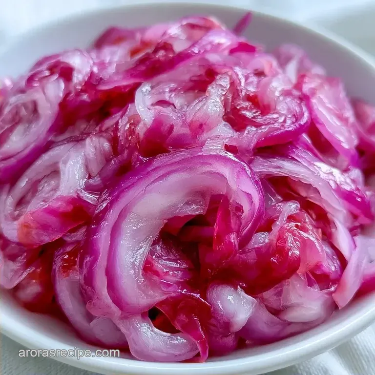 Rice Vinegar Pickled Red Onions