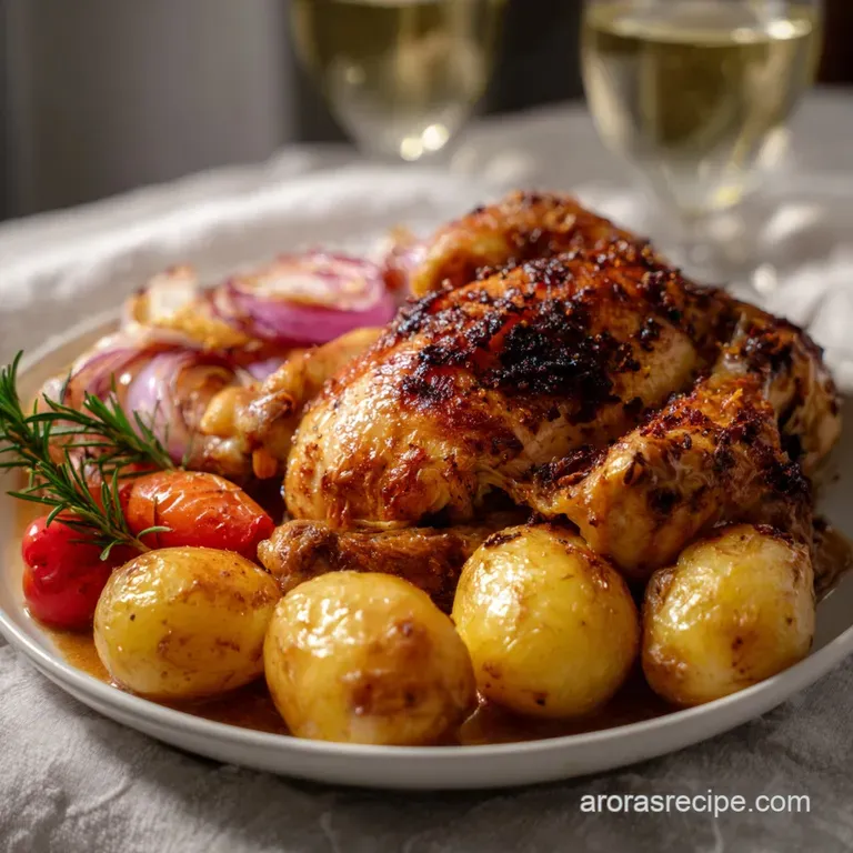 Elegant plate featuring artfully arranged root vegetables, a drizzle of balsamic glaze adding shine. Earthy hues and varie...