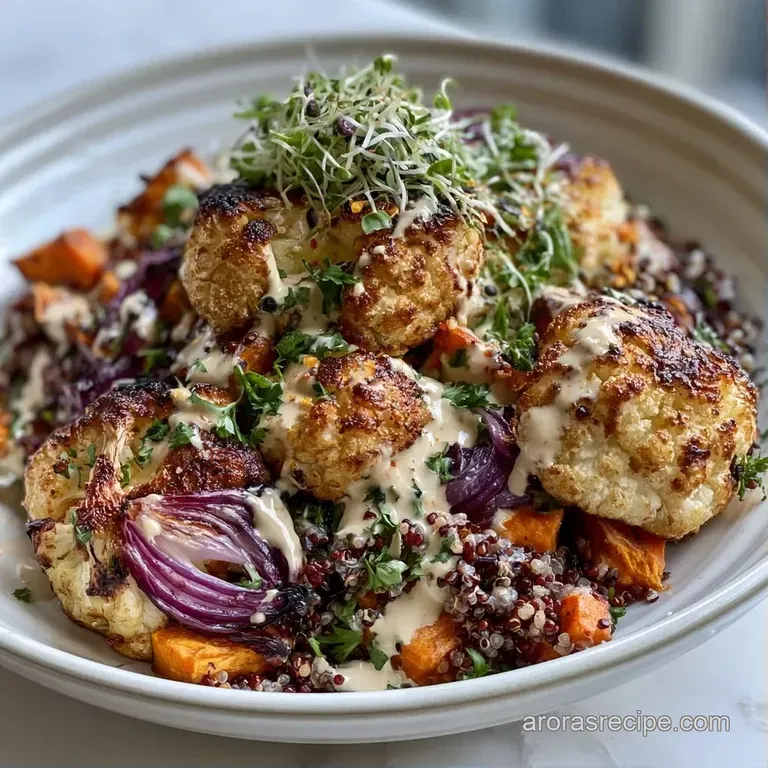 Neatly arranged glass containers filled with charred autumn vegetables and pale quinoa, topped with fresh herbs.