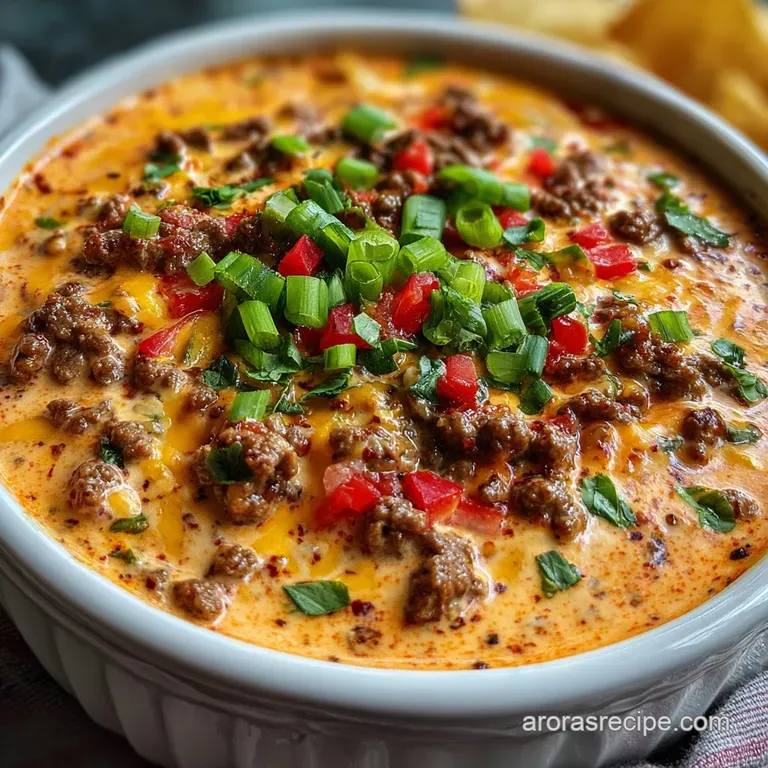 Rotel Dip with Ground Beef
